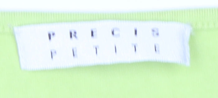 Precis Petite Women's Green Cowl Neck Top M