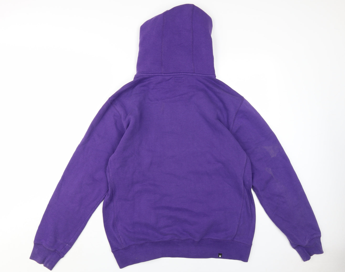DC Men's Purple Pullover Hoodie Size L with Logo