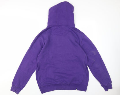DC Men's Purple Pullover Hoodie Size L with Logo