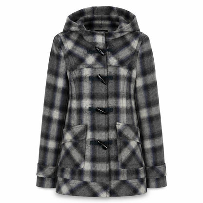 Womens UK Size 10 Dorothy Perkins Grey Duffle Coat
