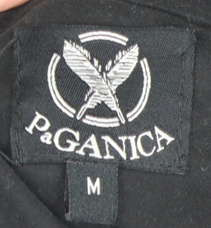 Mens UK Size M PaGANICA Black Windbreaker Coat