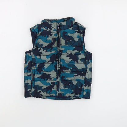 Gymboree Unisex Toddler Dinosaur Puffer Jacket, 12-24 Months