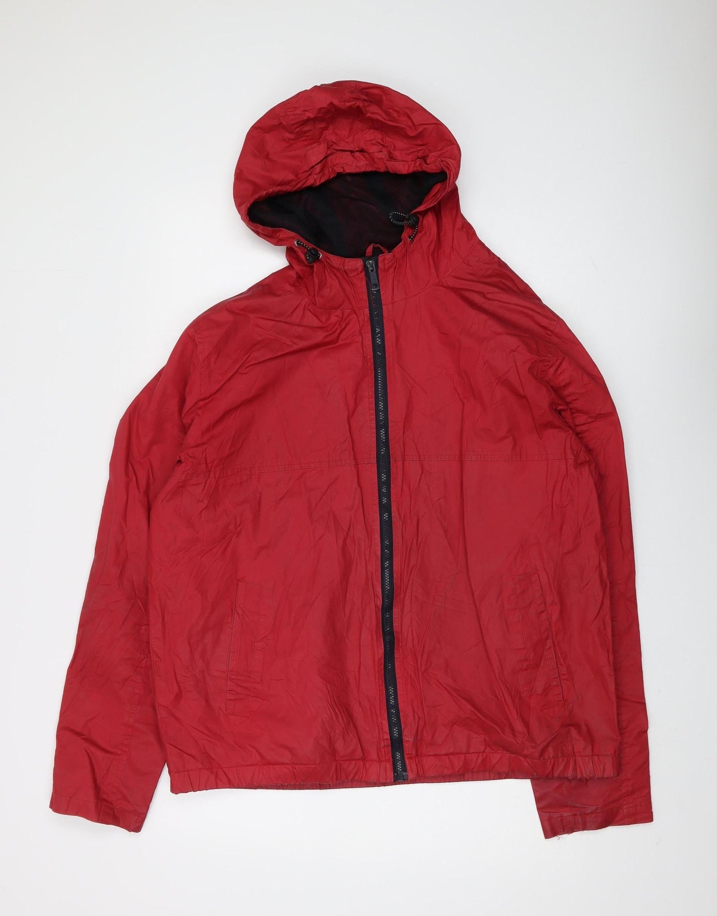 Mens UK Size L Burton Menswear London Red Windbreaker Coat
