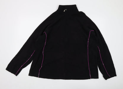 The Golf Co Unisex Black XL Full Zip Fleece Hoodie