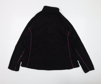 The Golf Co Unisex Black XL Full Zip Fleece Hoodie
