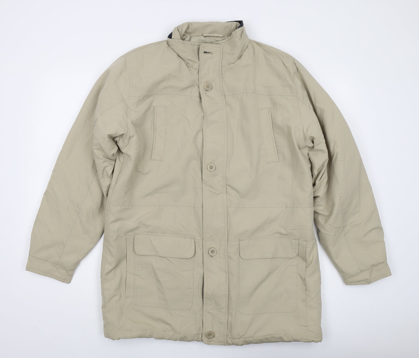 Mens UK Size L Premier Man Beige Overcoat