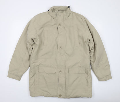 Mens UK Size L Premier Man Beige Overcoat