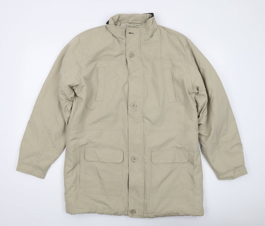 Mens UK Size L Premier Man Beige Overcoat