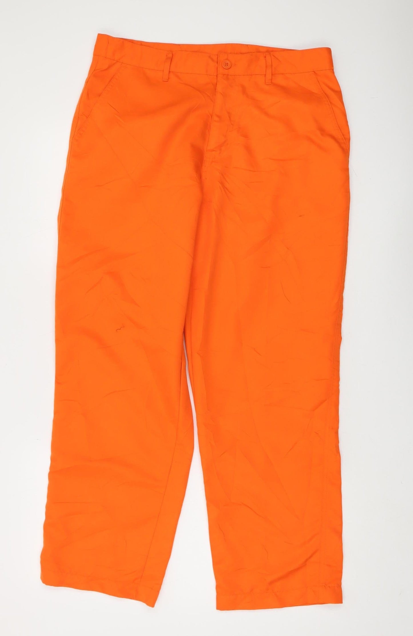 Dunlop Men's Orange Windbreaker Trousers, Size M