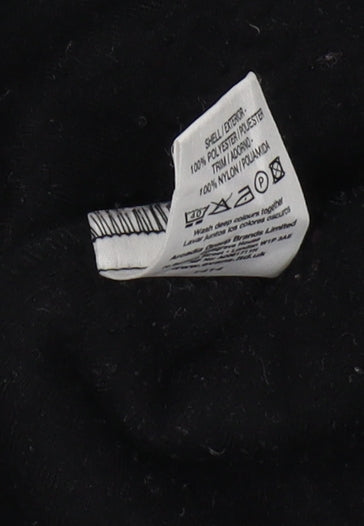 Active VIII Unisex Black Fleece Vest, Size 18/20, Lightweight