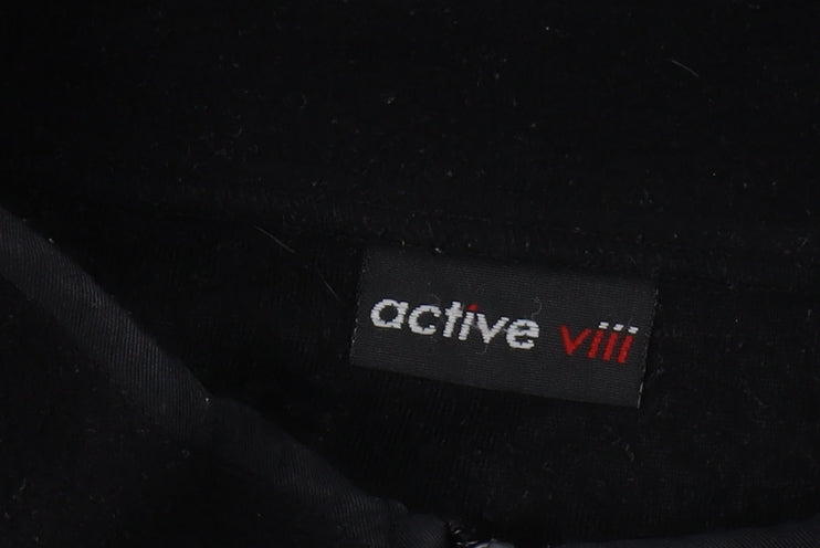 Active VIII Unisex Black Fleece Vest, Size 18/20, Lightweight