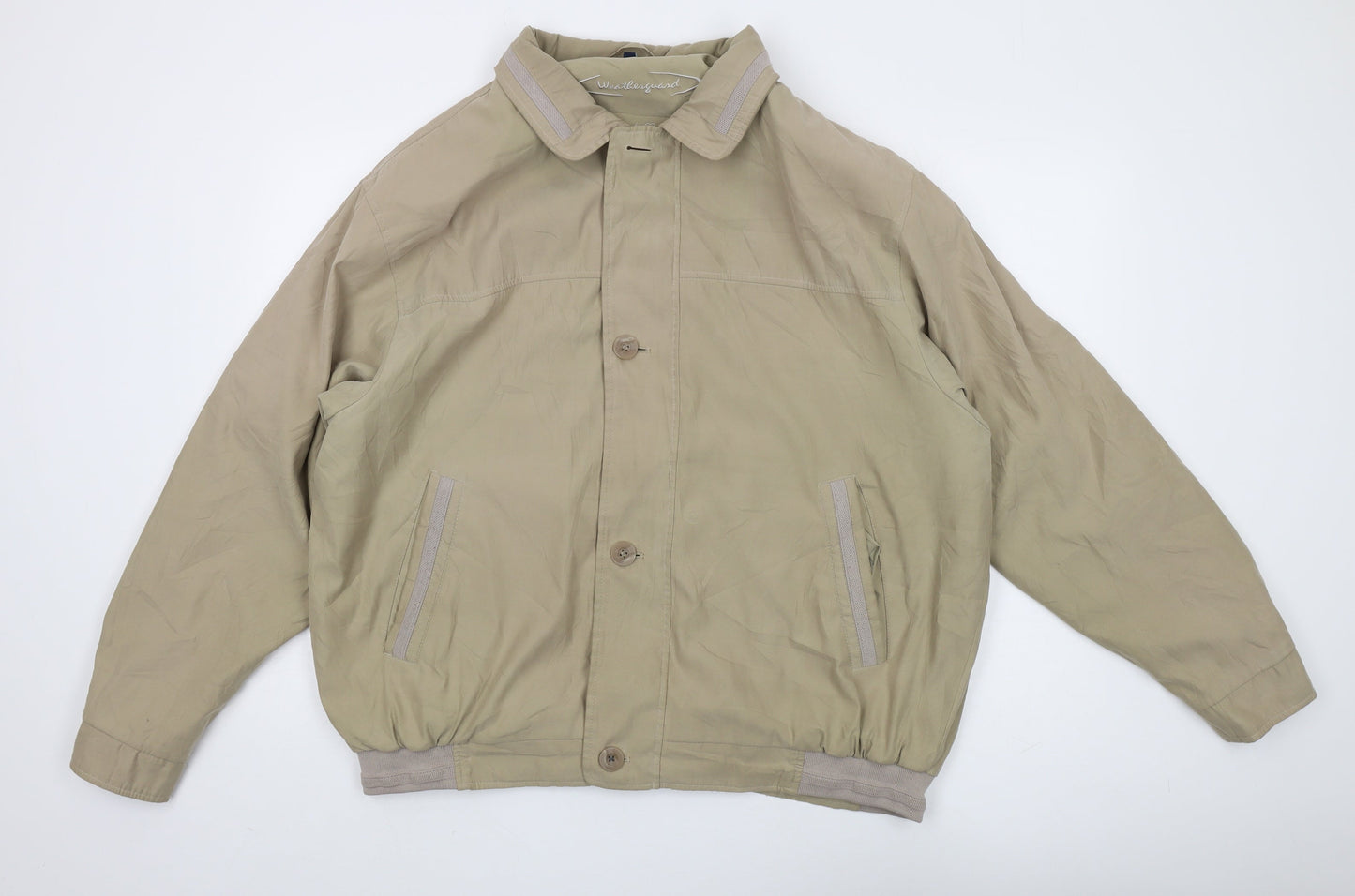 Mens UK Size XL Weatherguard Beige Windbreaker Coat