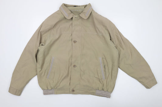 Mens UK Size XL Weatherguard Beige Windbreaker Coat