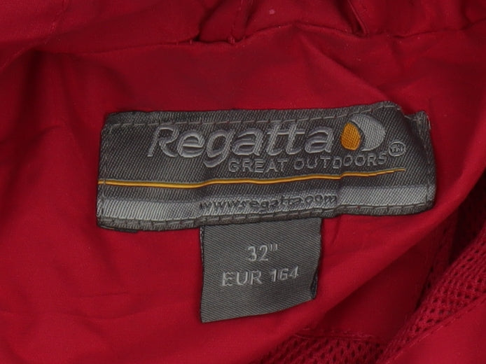 Regatta Unisex Kids Red Waterproof Jacket 13 Years