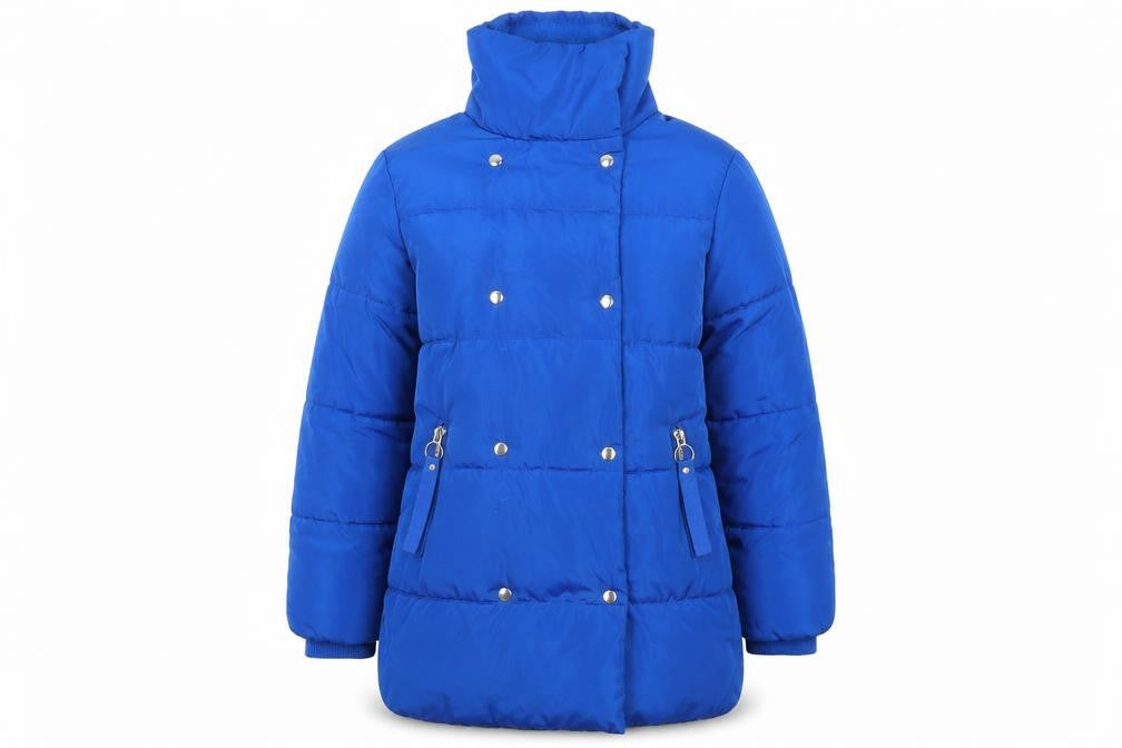 Womens UK Size M Red Herring Blue Puffer Jacket