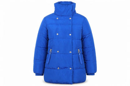 Womens UK Size M Red Herring Blue Puffer Jacket