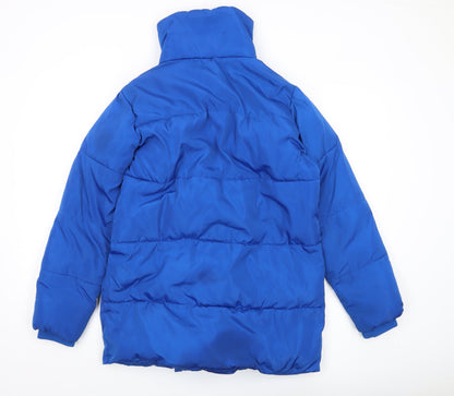 Womens UK Size M Red Herring Blue Puffer Jacket