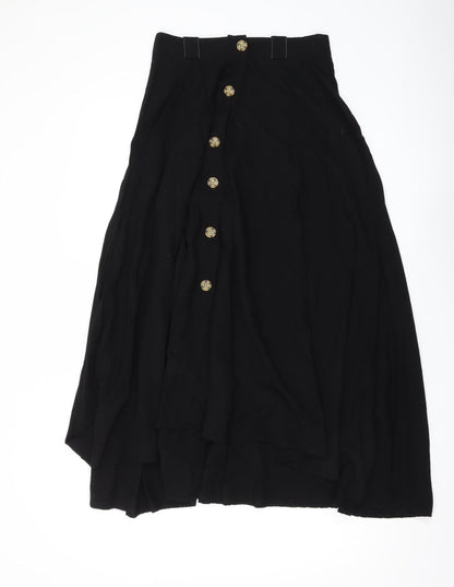 Zara Women's Black S Button Casual Skirt