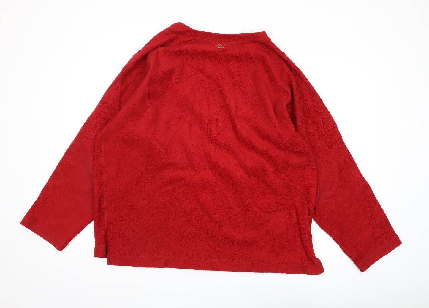 Timberland Men's Red Pullover Sweatshirt, Size L, Logo Accent