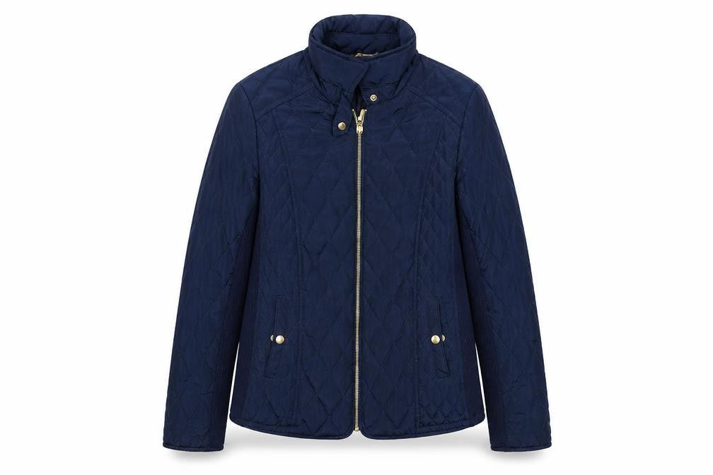 Womens UK Size 12 Avenue Blue Quilted Coat