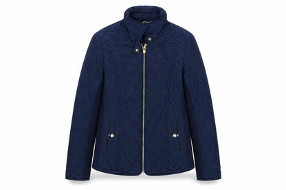 Womens UK Size 12 Avenue Blue Quilted Coat
