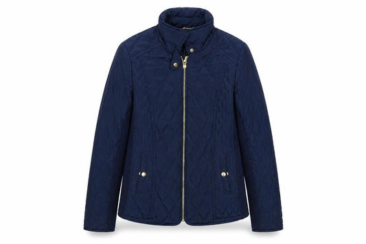 Womens UK Size 12 Avenue Blue Quilted Coat