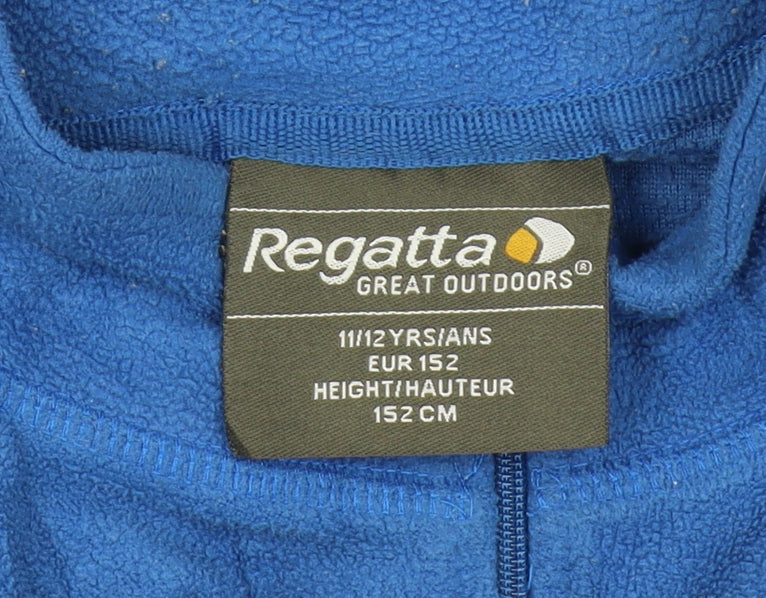 Regatta Boys Blue Fleece Zip Sweatshirt, 11-12 Years