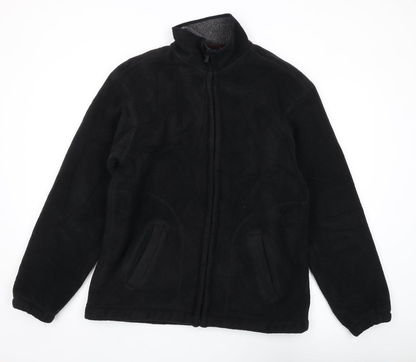 Mens UK Size L Maine New England Black Full Zip Sweatshirt