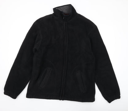 Mens UK Size L Maine New England Black Full Zip Sweatshirt