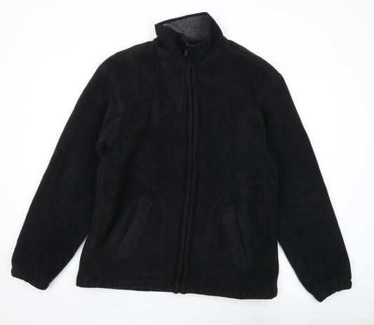 Mens UK Size L Maine New England Black Full Zip Sweatshirt