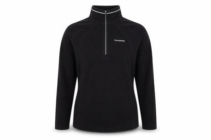Front view of Craghoppers unisex black pullover sweatshirt, size 10