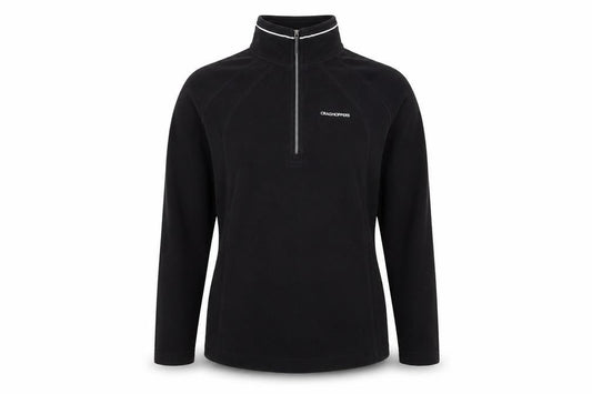 Front view of Craghoppers unisex black pullover sweatshirt, size 10