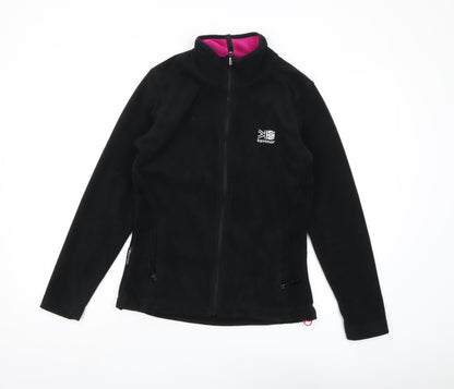 Karrimor Women's Black Full Zip Fleece Hoodie, Size 8