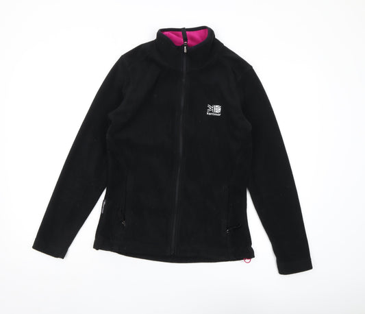 Karrimor Women's Black Full Zip Fleece Hoodie, Size 8