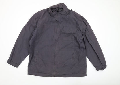 Mens UK Size L Etcetera Grey Windbreaker Coat