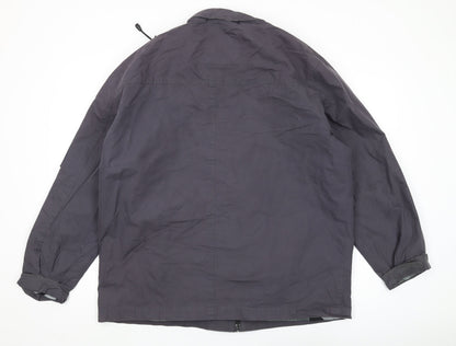 Mens UK Size L Etcetera Grey Windbreaker Coat