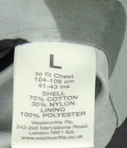 Mens UK Size L Etcetera Grey Windbreaker Coat