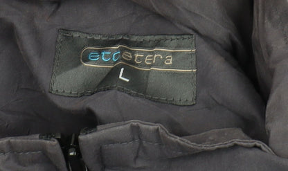 Mens UK Size L Etcetera Grey Windbreaker Coat