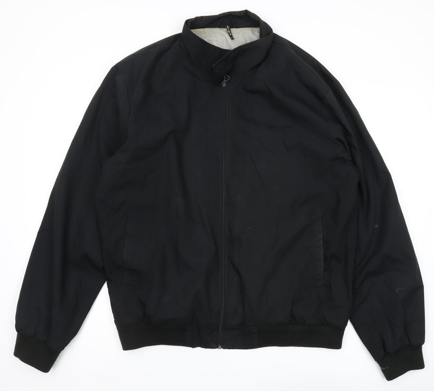 Mens UK Size XL Teddy Smith Black Bomber Jacket