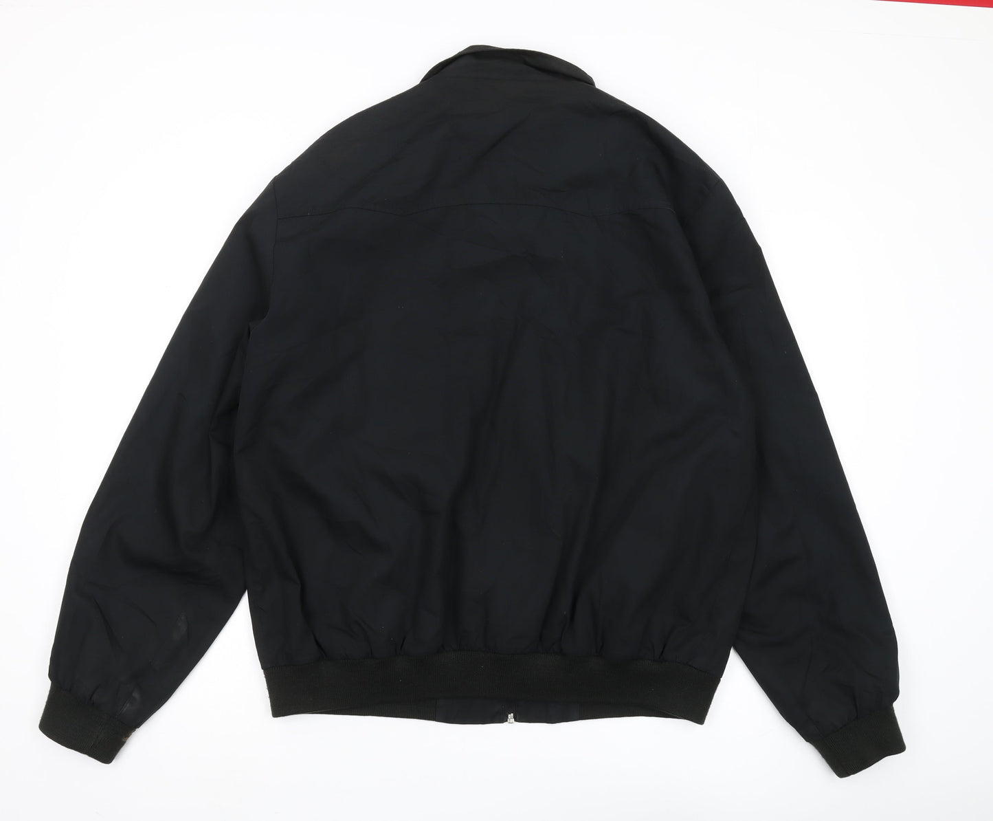 Mens UK Size XL Teddy Smith Black Bomber Jacket