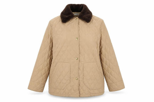Drizzler Women’s Beige Quilted Jacket Size 14