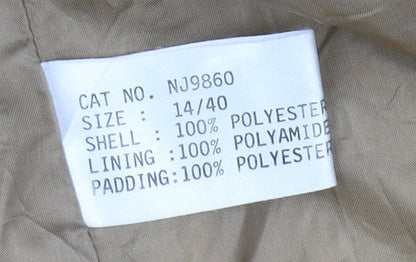 Drizzler Women’s Beige Quilted Jacket Size 14