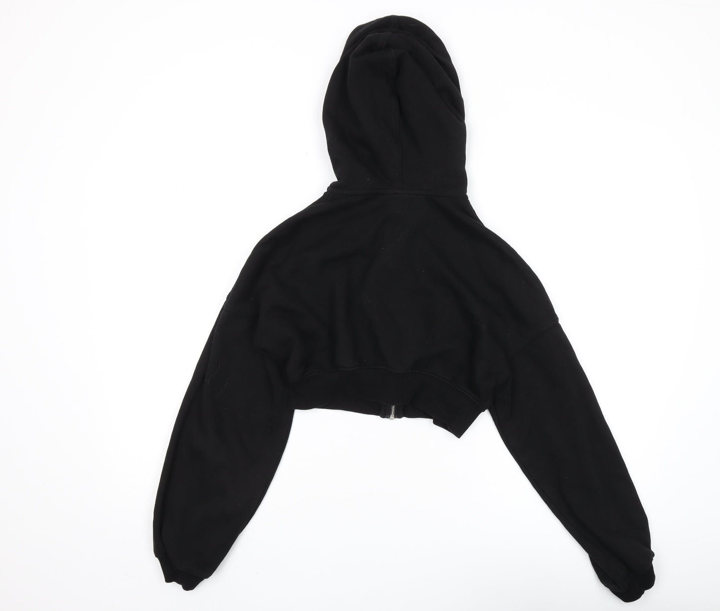 H&M Women's Black Full Zip Hoodie Size 12