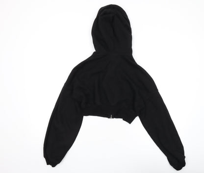 H&M Women's Black Full Zip Hoodie Size 12