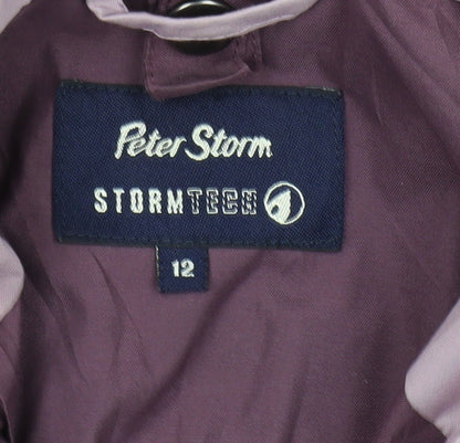 Womens UK Size 12 Peter Storm Purple Rain Coat