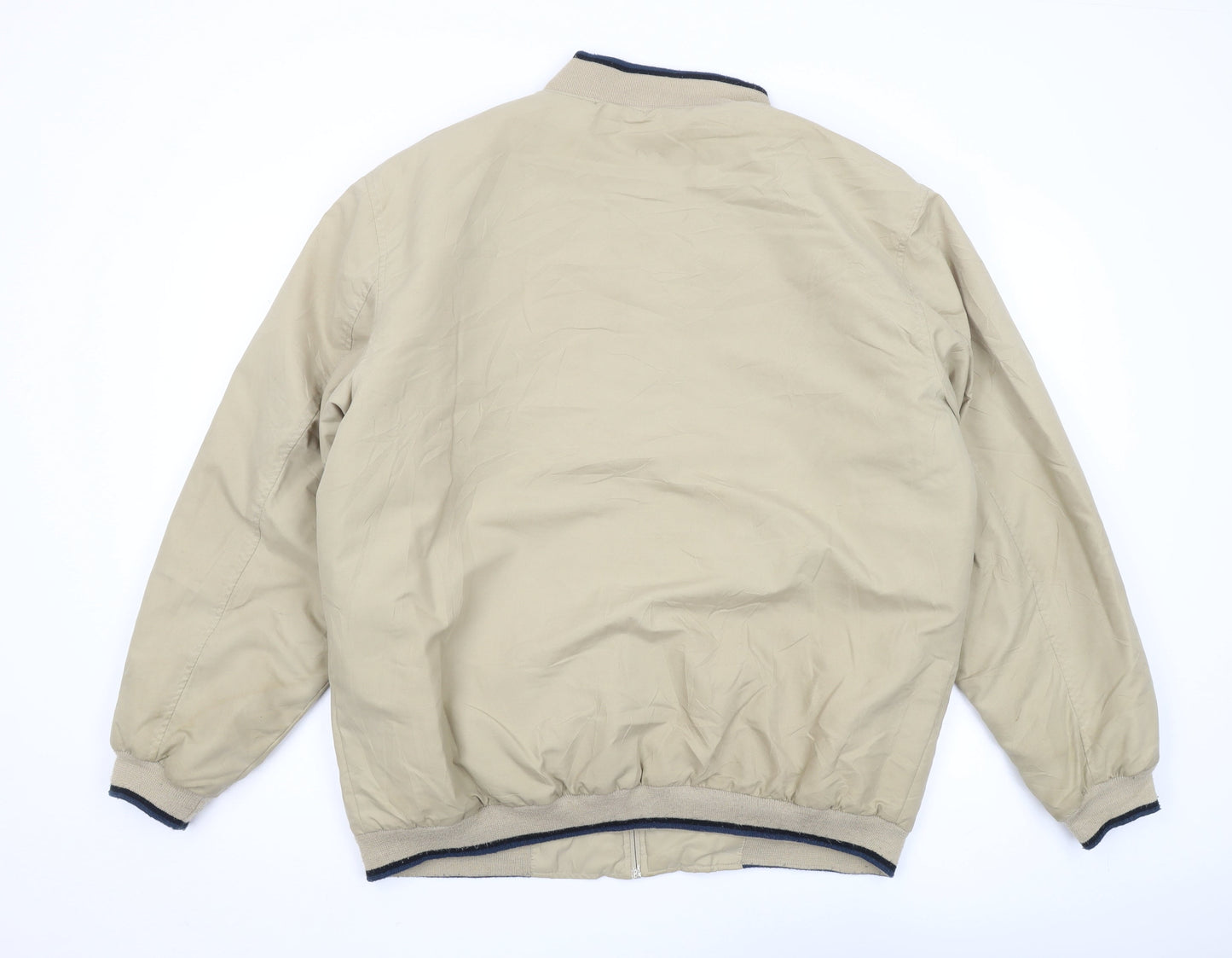 Mens UK Size L Cheems Beige Bomber Jacket