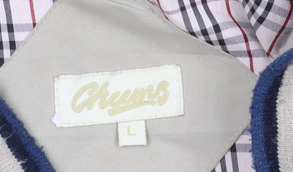 Mens UK Size L Cheems Beige Bomber Jacket
