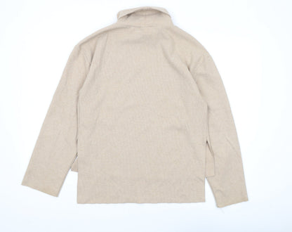 Womens UK Size 4 Zara Beige Pullover Jumper