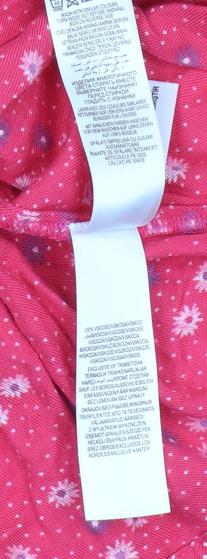 Jasper Conran Girls Red Floral A-Line Dress 12-18 Months
