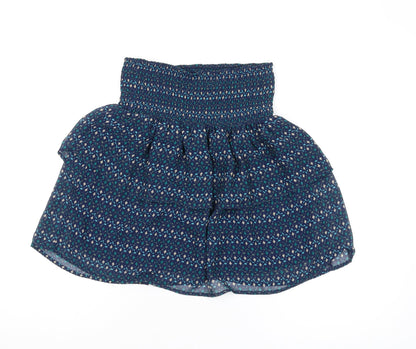 Old Navy Women's Blue Peasant Skirt XS Geometric Pattern